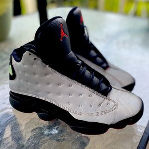 Air Jordan 13 Reflective Silver and black